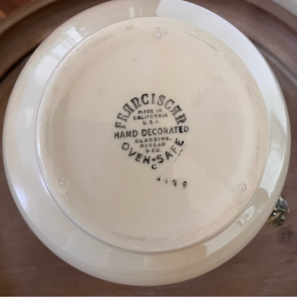 Vintage Franciscan ware Desert Rose Pitcher from original Los Feliz Location - Picture 7 of 8